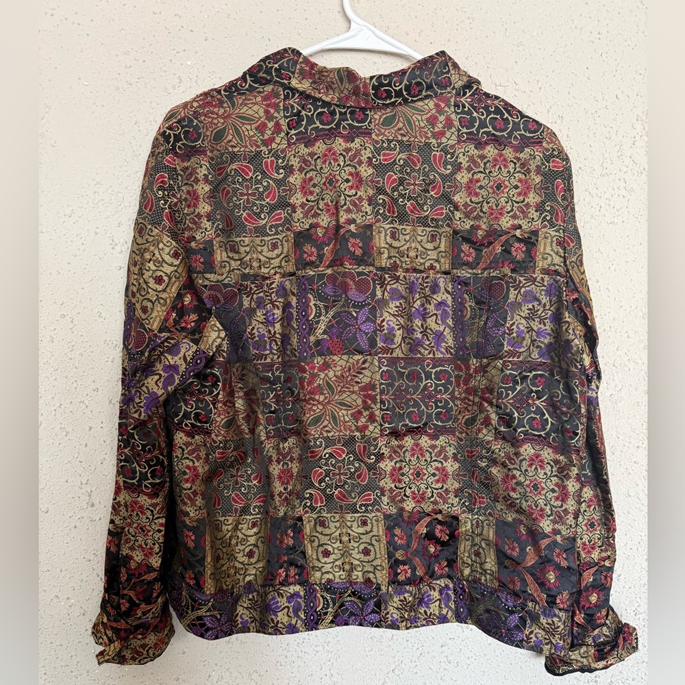 Vintage Tapestry Patchwork Jacket Oversized Boho … - image 5